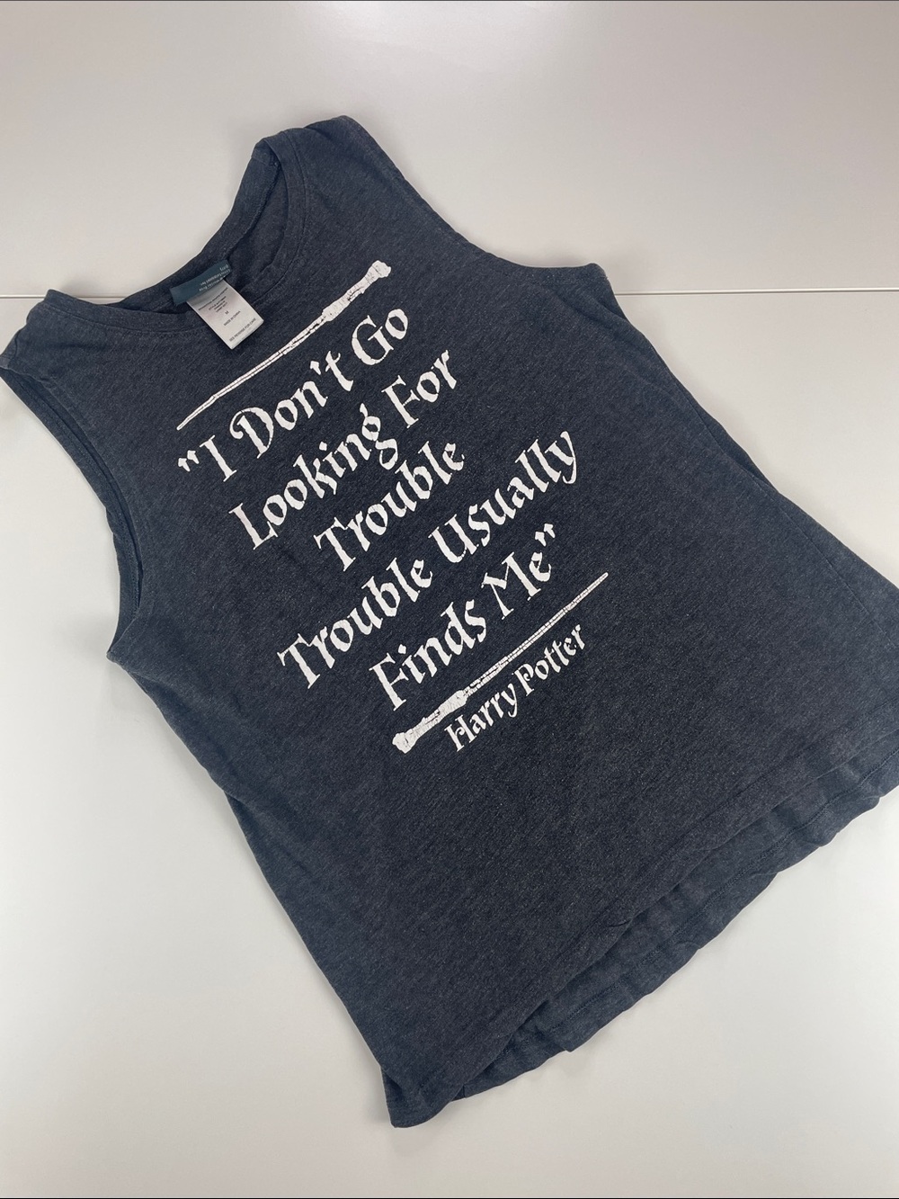 Warner Bros. Navy Blue Harry Potter Quote Muscle Tee